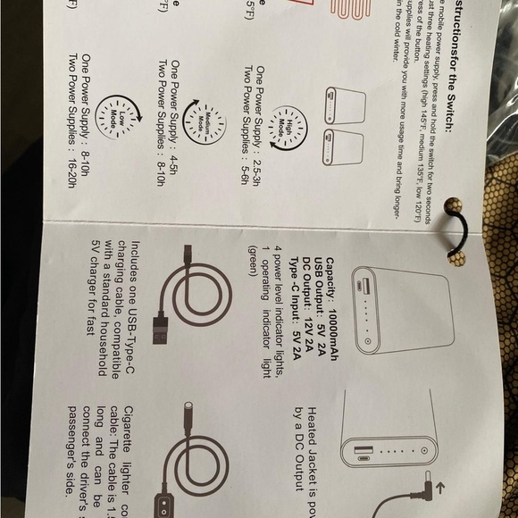 Heated Black Jacket, Men’s Medium - Picture 13 of 14